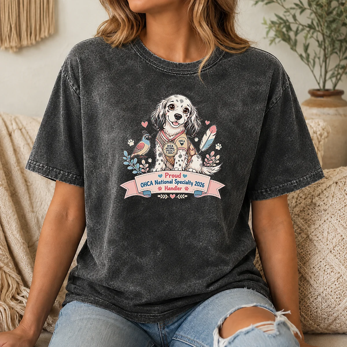 Top OHCA National Specialty 2026 Kawaii Hunting Dog Pride Shirt - Image 8