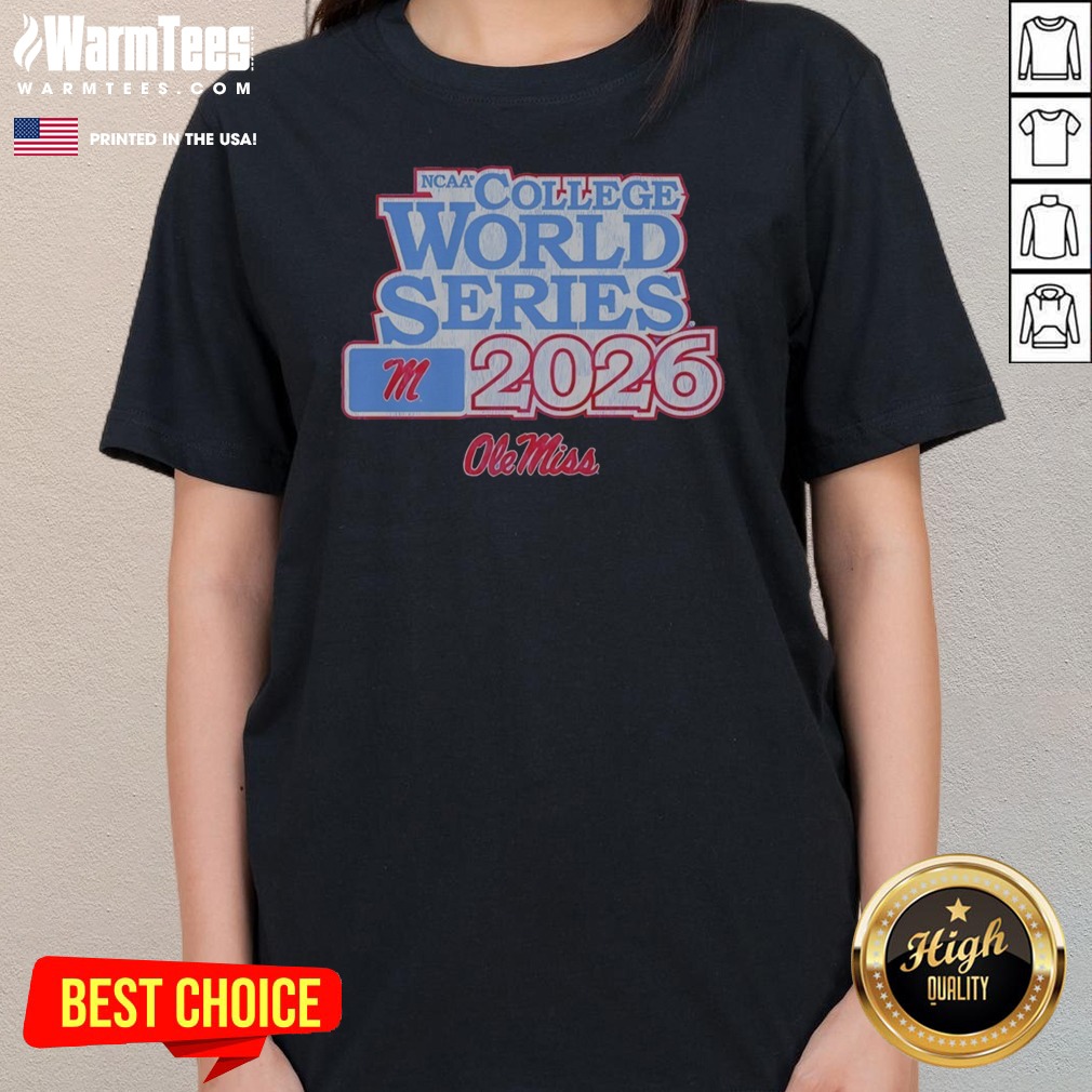Top Ole Miss Rebels Baseball 2026 NCAA College World Series Shirt - Image 2