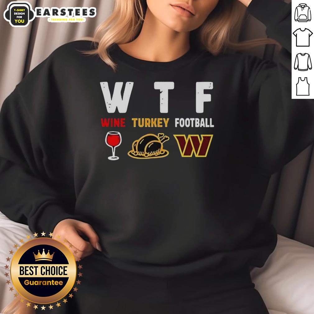 Premium Wine Turkey Washington Commanders Football Thanksgiving T-Shirt - Image 5
