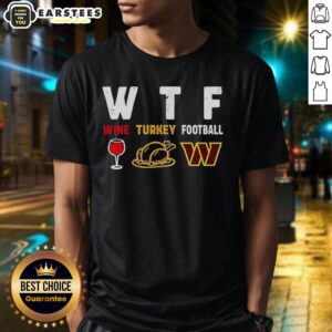 Premium Wine Turkey Washington Commanders Football Thanksgiving T-Shirt