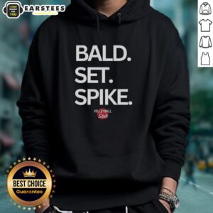 Alternative view of Top Bald Set Spike Volleyball State T-Shirt