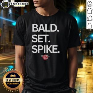 Top Bald Set Spike Volleyball State T-Shirt