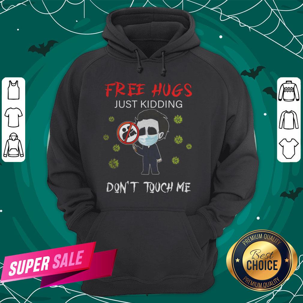 Halloween Jason Voorhees Chibi Free Hugs Just Kidding Don't Touch Me Shirt - Image 5