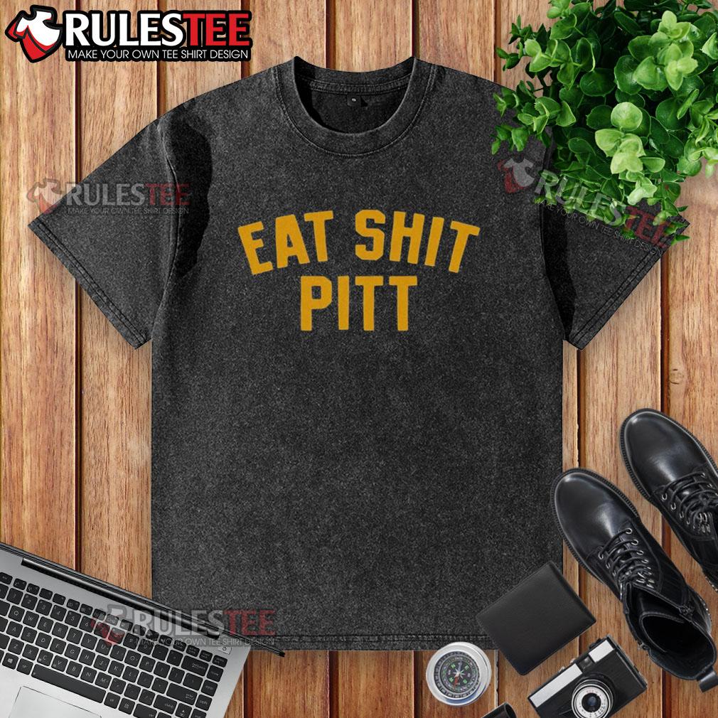 Official Eat Shit Pitt West Virginia Mountaineers Football T-Shirt - Image 6