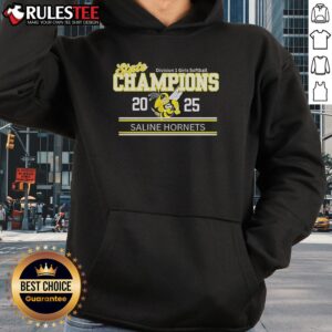 Alternative view of Good Saline Hornets State Champions 2025 Division 1 Girls Softball T-Shirt