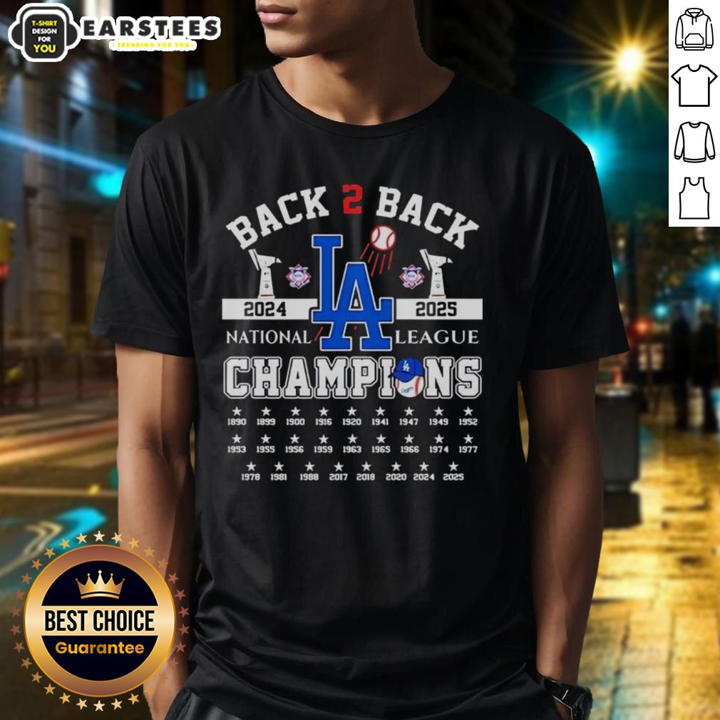 Nice Los Angeles Dodgers B2B 2024-2025 National League Champions T-Shirt