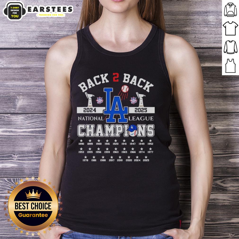Nice Los Angeles Dodgers B2B 2024-2025 National League Champions T-Shirt - Image 4