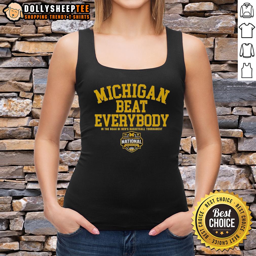 Official Michigan Wolverines Beat Everybody In The NCAA DI MBB 2026 National Champions T-Shirt - Image 4