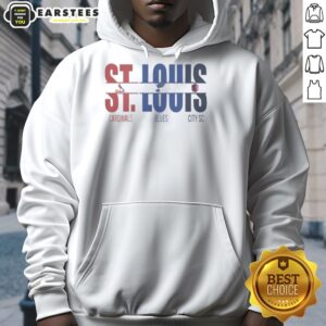 Alternative view of Premium St. Louis City Sc St. Louis Cardinals St. Louis Blues And Cut Text T-Shirt