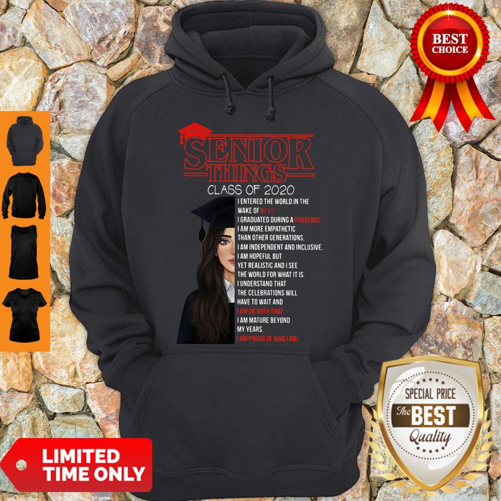 Senior Things Class Of 2020 I Entered The World In The Wake Shirt - Image 3