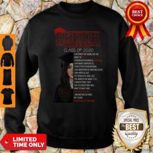 Alternative view of Senior Things Class Of 2020 I Entered The World In The Wake Shirt