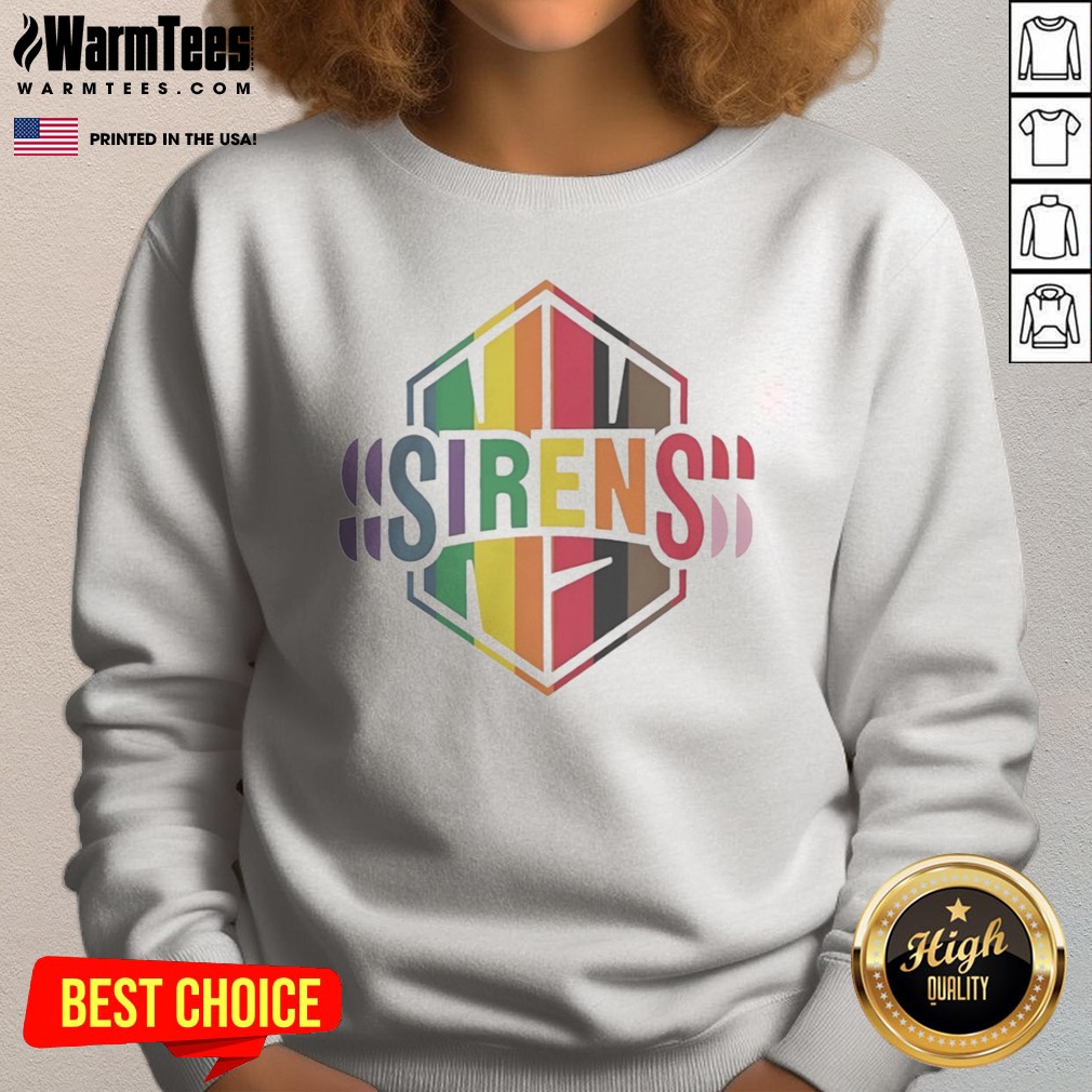 Premium Sirens Pride Flag LGBTQ Rainbow Shirt - Image 4