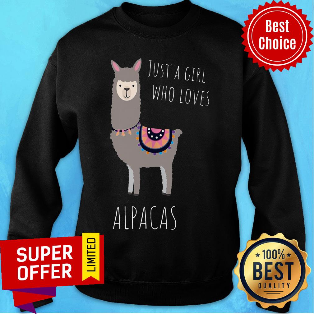 Just A Girl Who Loves Sheep Alpacas Shirt - Image 4