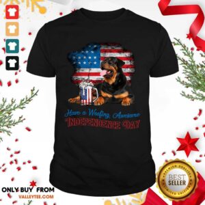 Bulldog Have A Woofing Awesome Independence Day Shirt