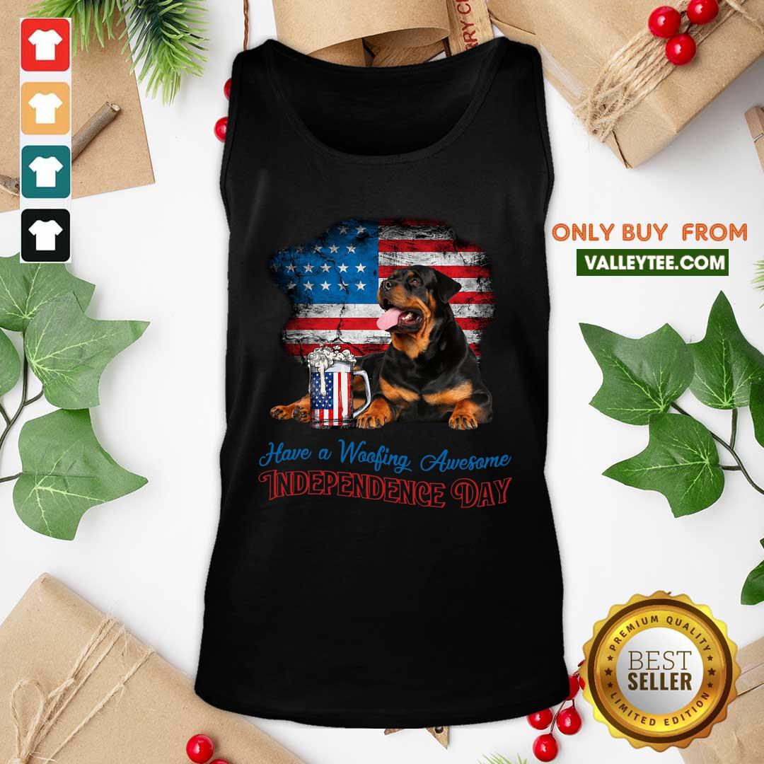 Bulldog Have A Woofing Awesome Independence Day Shirt - Image 4