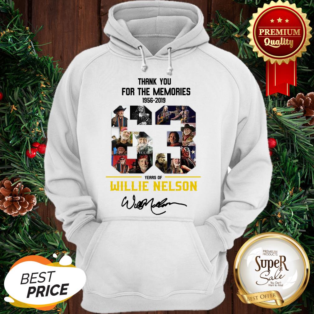 63 Years Of Willie Nelson 1956-2019 Signatures Thank You For The Memories Shirt - Image 5
