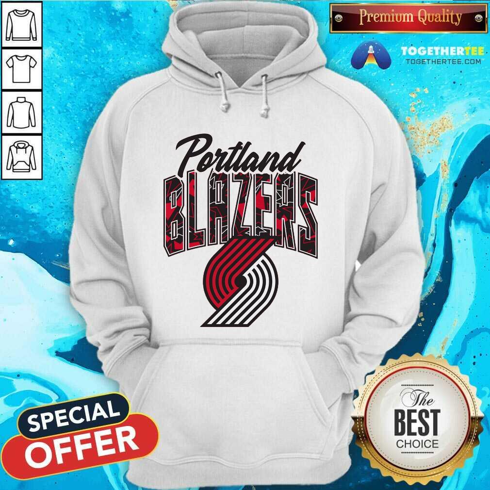 Nice Portland Trail Blazers Red Tri-Ball T-Shirt - Image 2