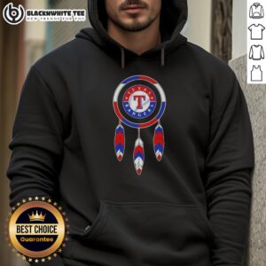 Alternative view of Original Native American Indians X Texas Rangers Baseball T-Shirt