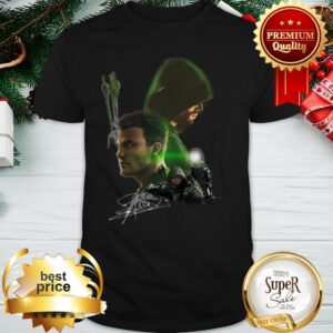 Autographed Stephen Amell Signature Arrow Shirt