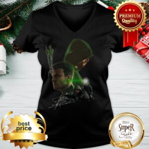 Alternative view of Autographed Stephen Amell Signature Arrow Shirt