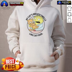 Alternative view of Good The Simpsons Ralph Wiggum My Cat's Breath Smells Like Cat Food T-Shirt
