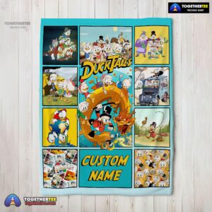 Official Disney Ducktales Cartoon Collage Blanket Fleece Customized Blanket