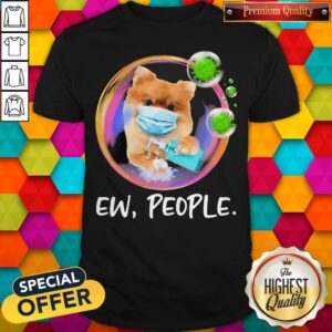 Official Pomeranian Safety Bubble Face Mask Ew People Shirt