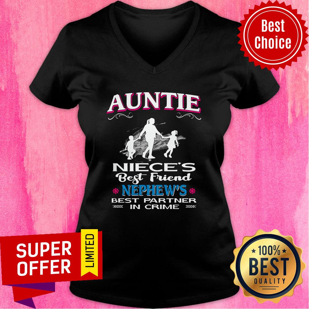 Top Auntie Niece's Best Friend Nephew's Best Partner In Crime Shirt - Image 3