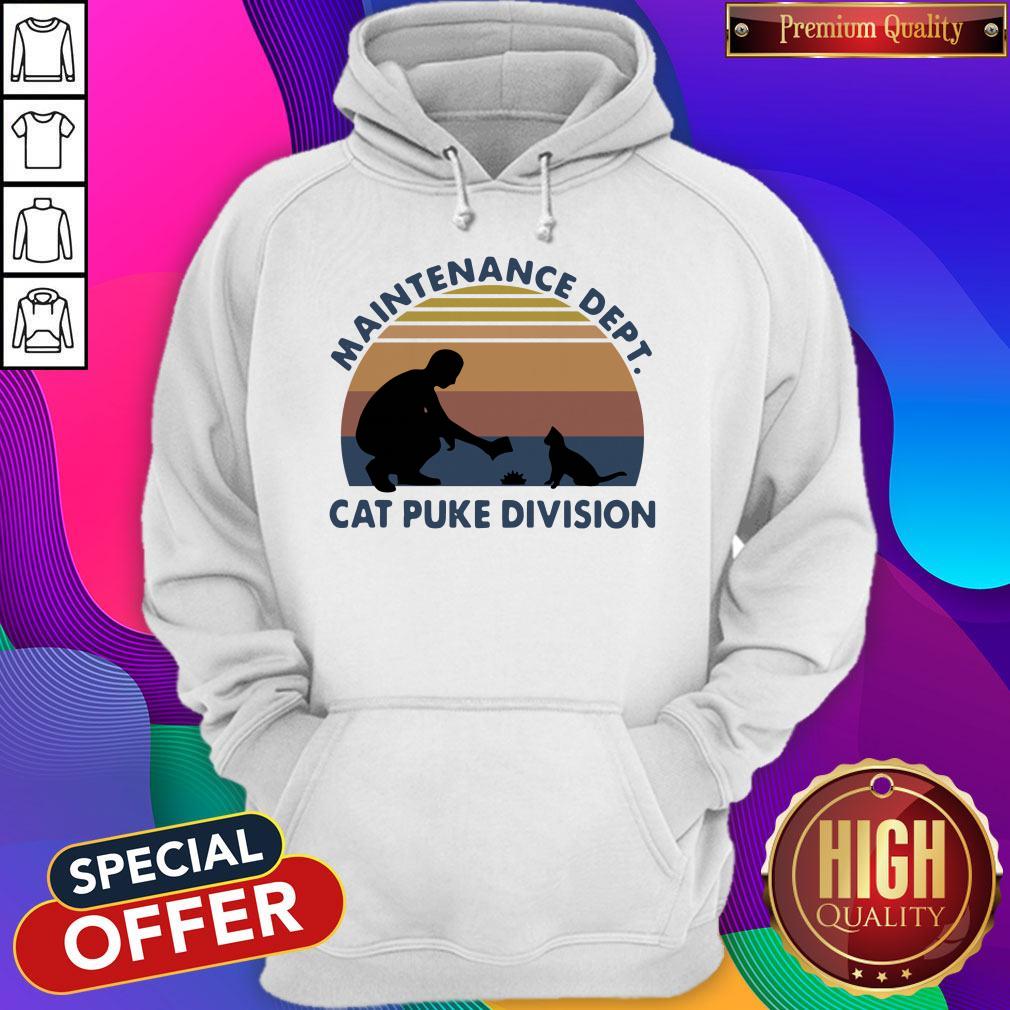 Maintenance Dept Cat Puke Division Vintage Shirt - Image 5