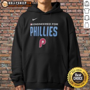 Alternative view of Official Engineered For Philadelphia Phillies MLB Logo T-Shirt