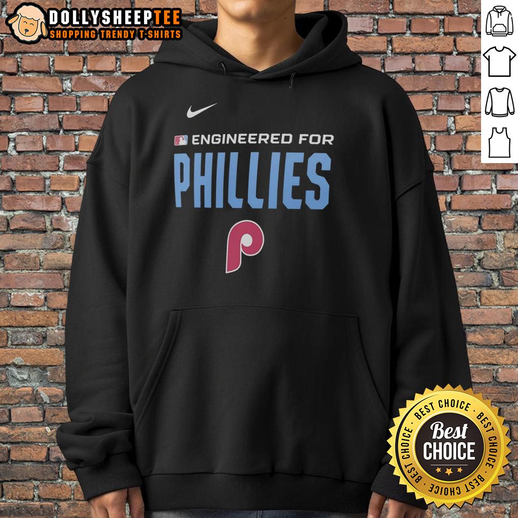 Official Engineered For Philadelphia Phillies MLB Logo T-Shirt - Image 2