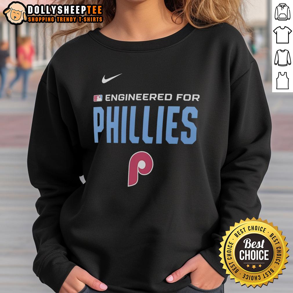 Official Engineered For Philadelphia Phillies MLB Logo T-Shirt - Image 5