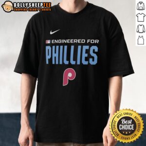 Official Engineered For Philadelphia Phillies MLB Logo T-Shirt