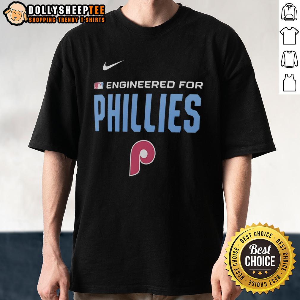 Official Engineered For Philadelphia Phillies MLB Logo T-Shirt