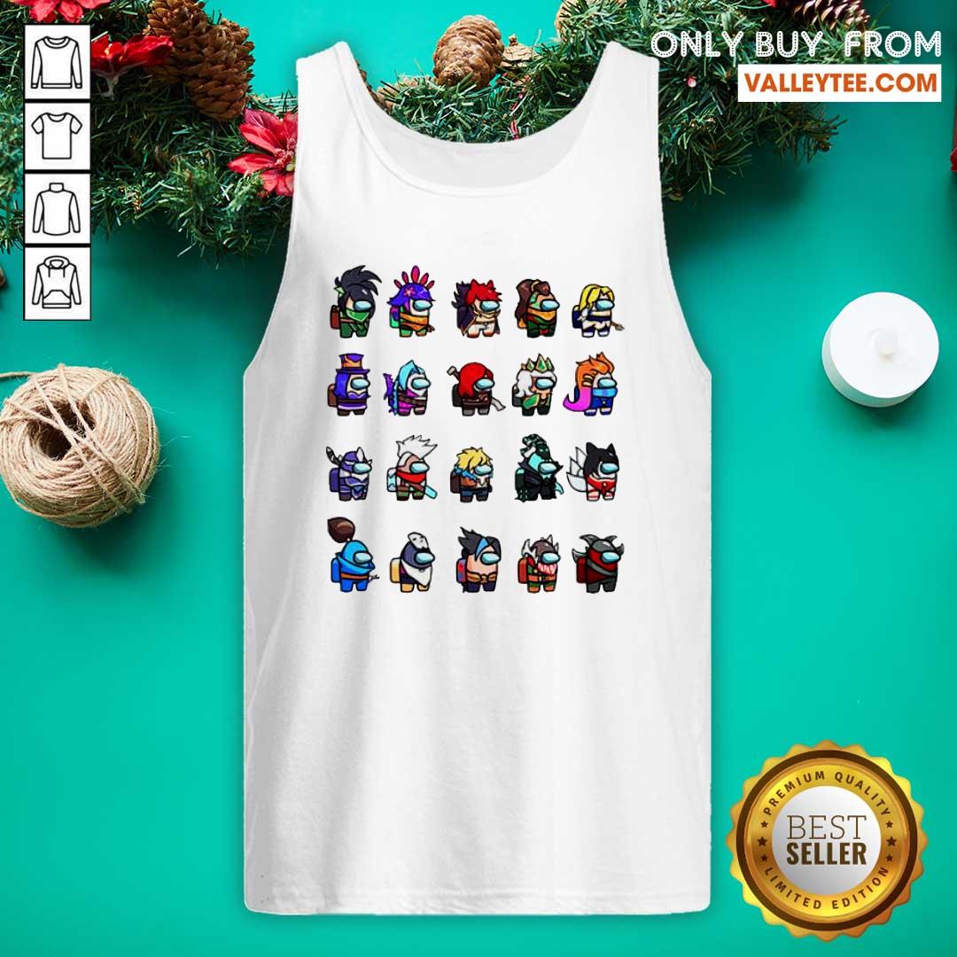 Nice Among Us X League Of Legends Games Shirt - Image 5