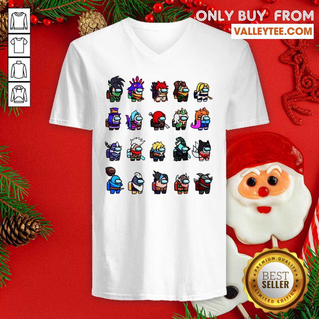 Nice Among Us X League Of Legends Games Shirt - Image 4