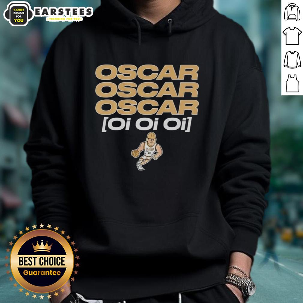 Premium Purdue Boilermakers Basketball Oscar Cluff Oi Oi Oi T-Shirt - Image 2
