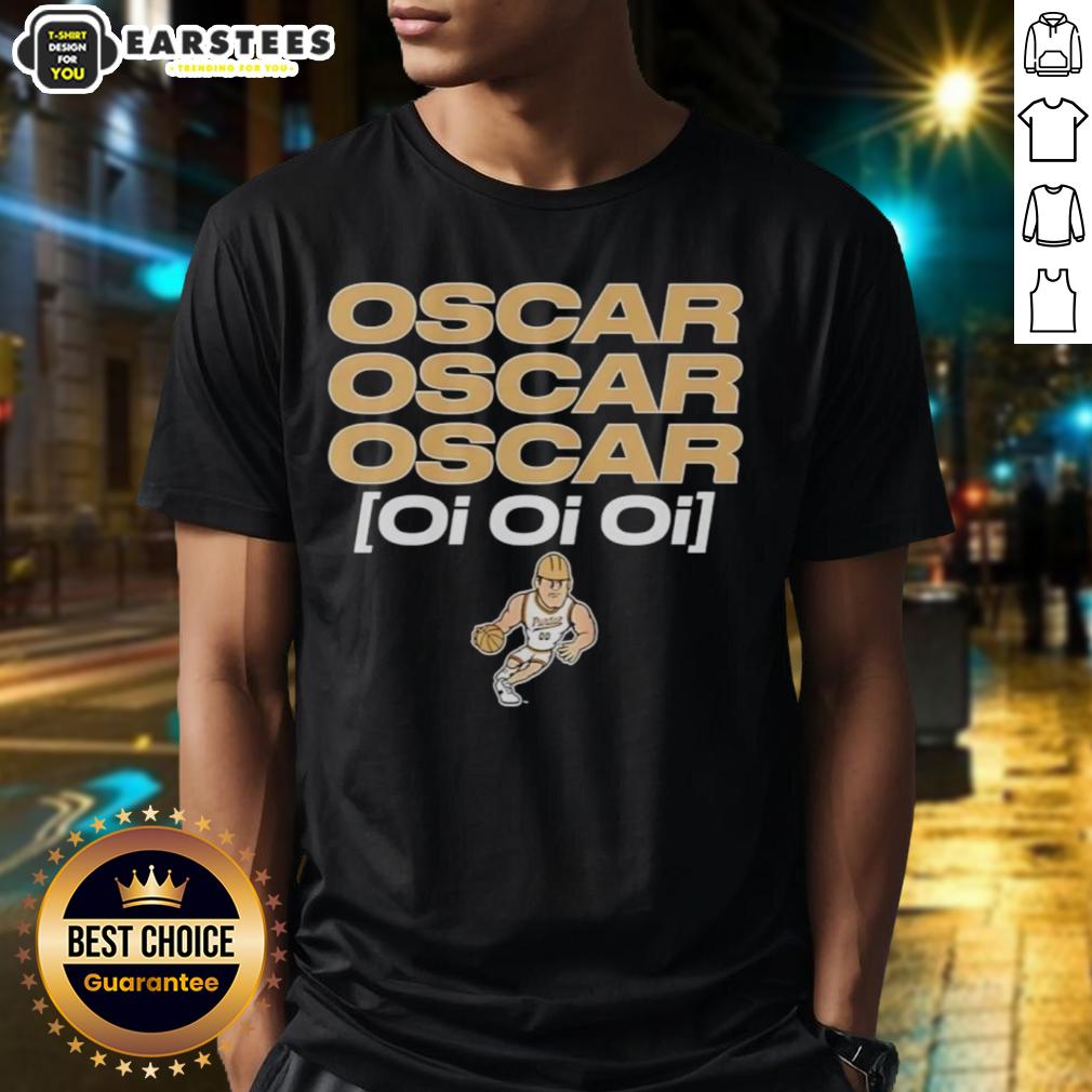 Premium Purdue Boilermakers Basketball Oscar Cluff Oi Oi Oi T-Shirt