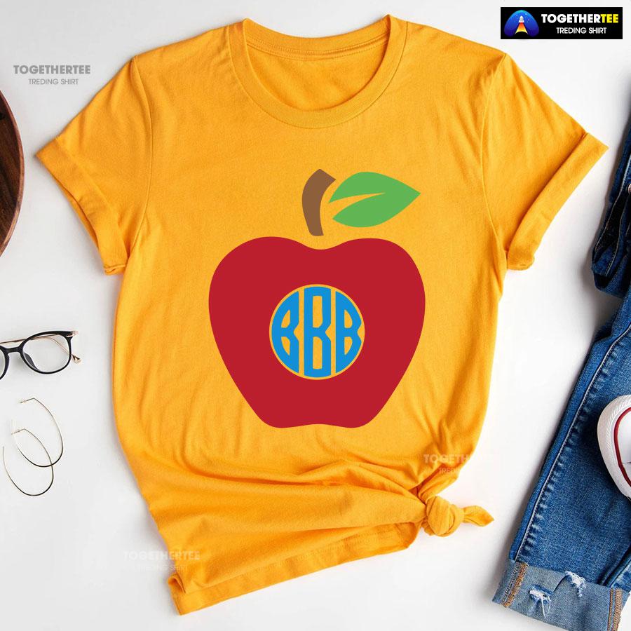 Red Apple Teacher Back To School T-Shirt - Image 11