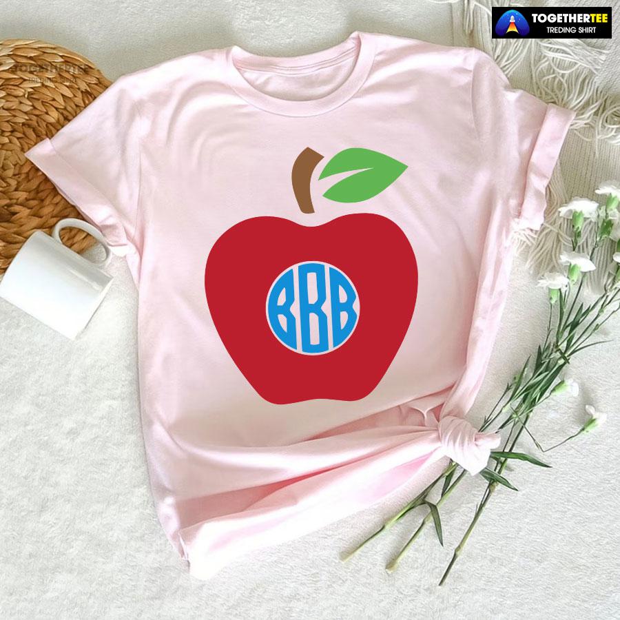 Red Apple Teacher Back To School T-Shirt - Image 6