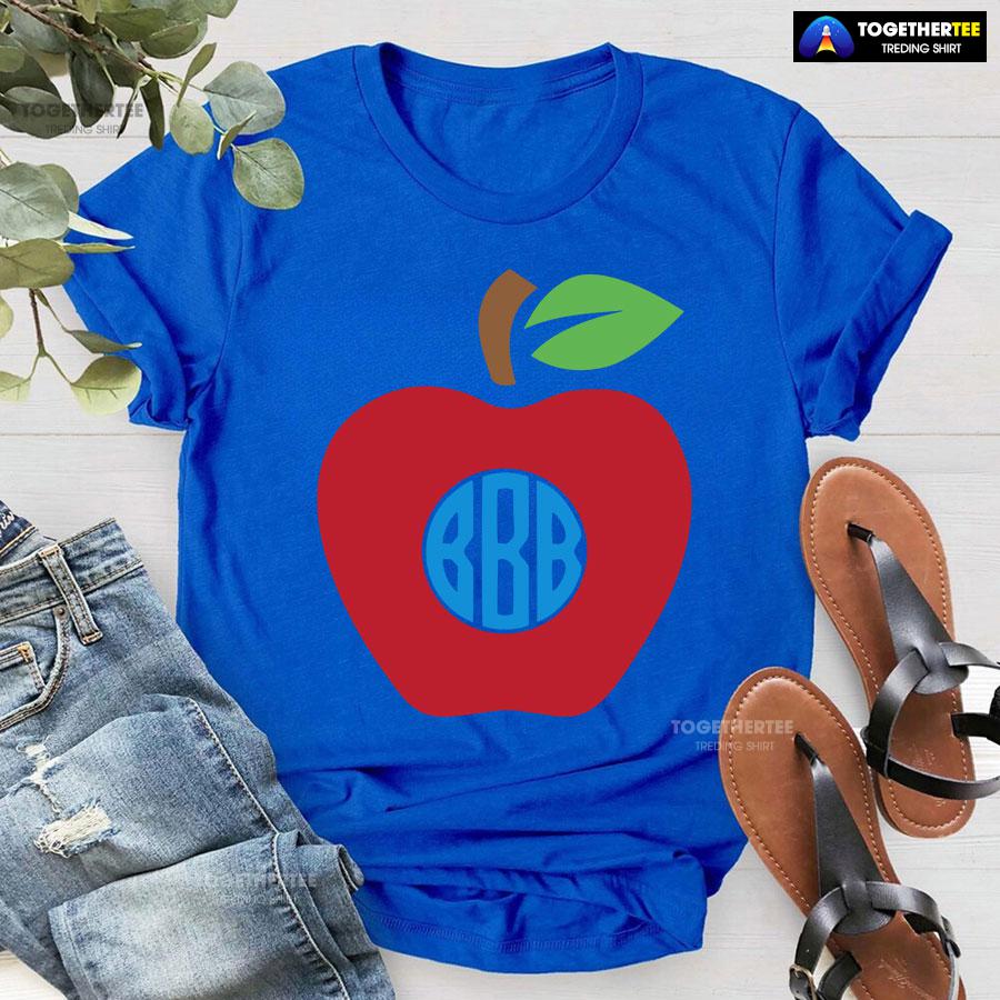 Red Apple Teacher Back To School T-Shirt - Image 8