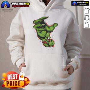 Alternative view of Premium Green Hand Bloody T-Shirt