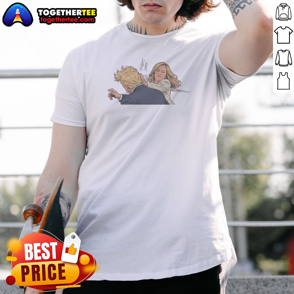Hot Kamala Harris Slap Trump Meme Shirt