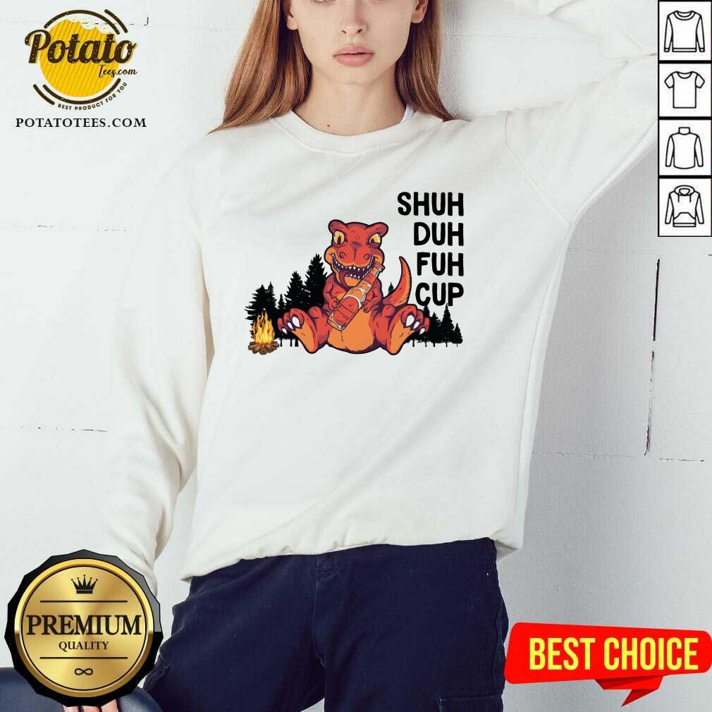Dinosaur Camping Shuh Duh Fuh Cup Shirt - Image 4