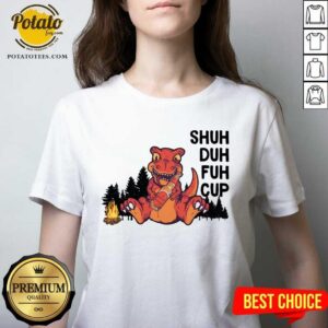 Alternative view of Dinosaur Camping Shuh Duh Fuh Cup Shirt