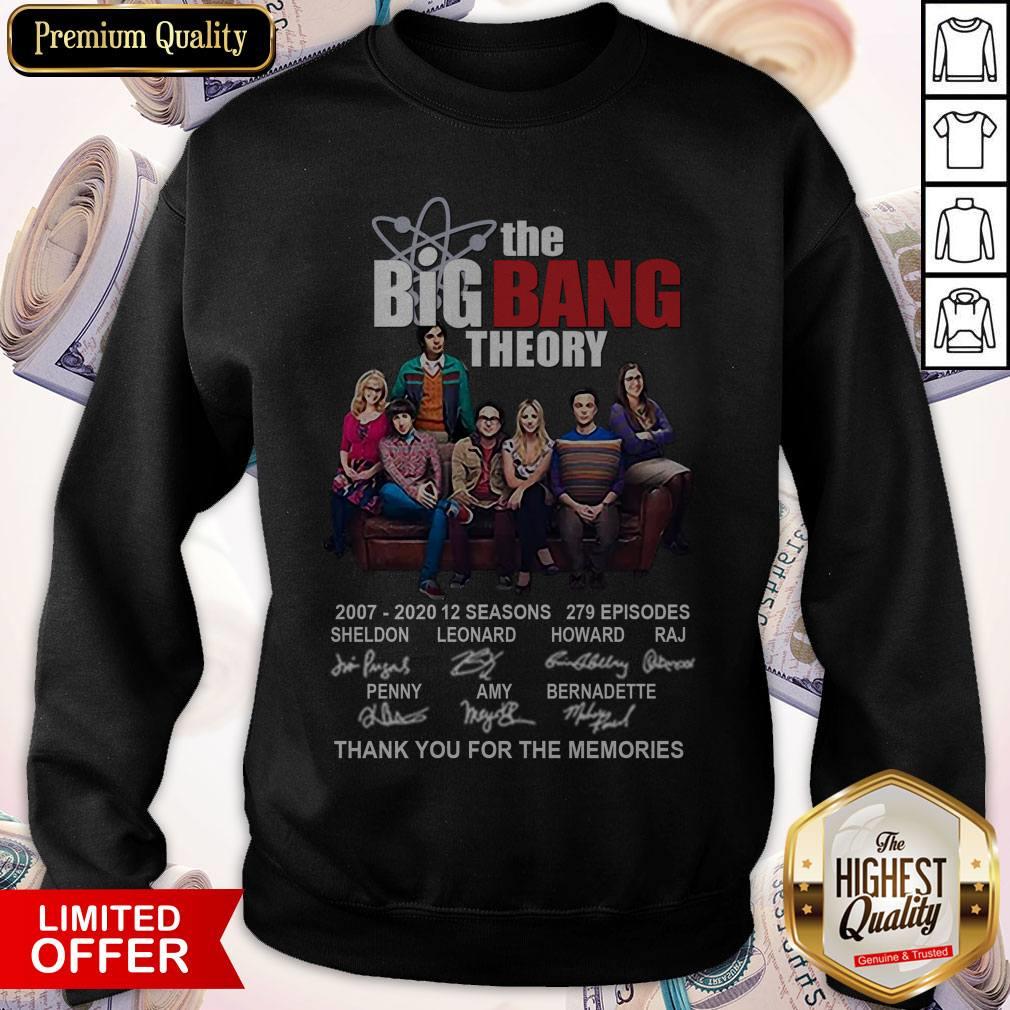 The Big Bang Theory 2007-2020 Thank You For The Memories Signatures Shirt - Image 2