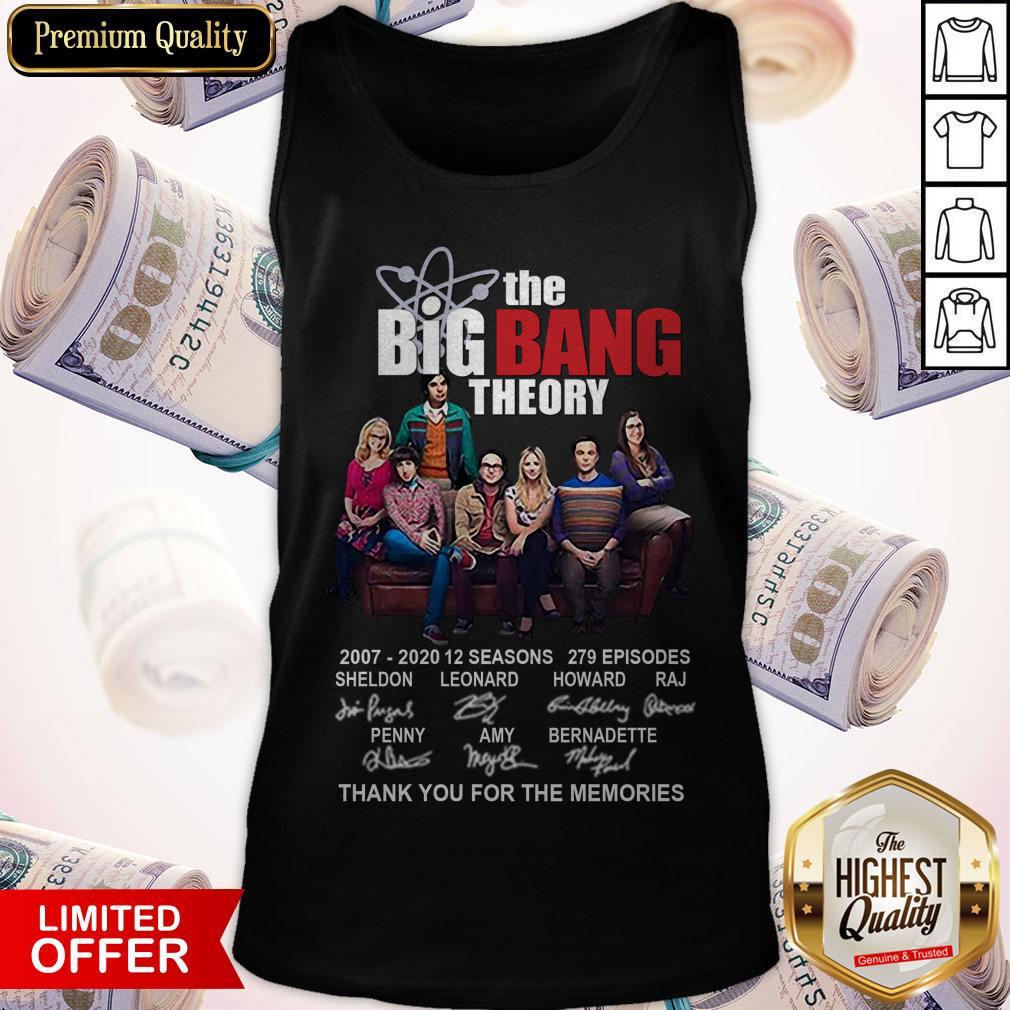 The Big Bang Theory 2007-2020 Thank You For The Memories Signatures Shirt - Image 5