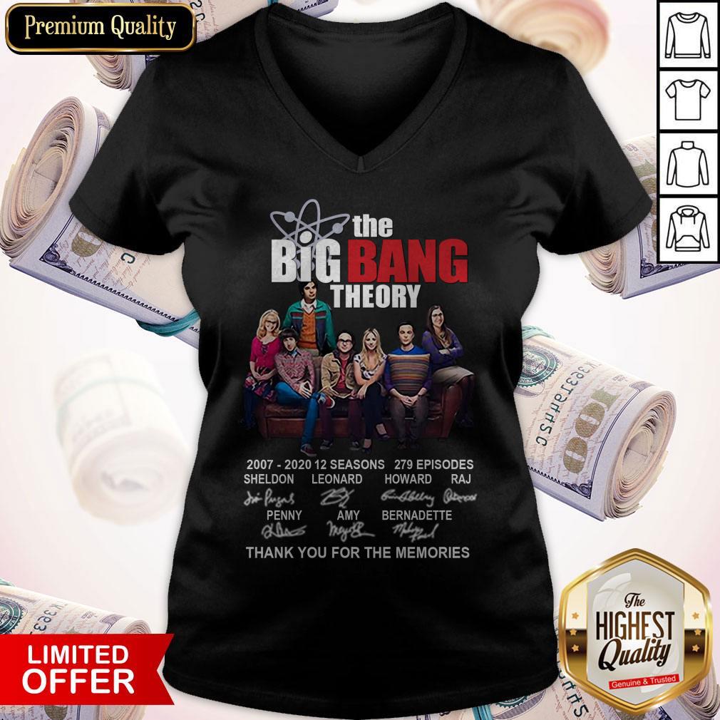 The Big Bang Theory 2007-2020 Thank You For The Memories Signatures Shirt - Image 3