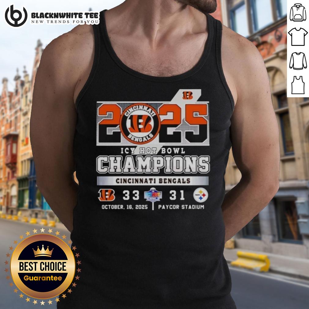 Pretty Cincinnati Bengals Vs Pittsburgh Steelers ICY Hot Bowl Champions 2025 T-Shirt - Image 4