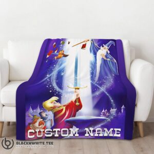 Alternative view of Perfect Cute Disney The Sword In The Stone Legendary Blanket Fleece Customized Blanket